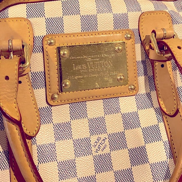 ✨ Authentic Louis Vuitton Damier Azur Berkeley Boston Handbag GUC. ✨ - Picture 4 of 9